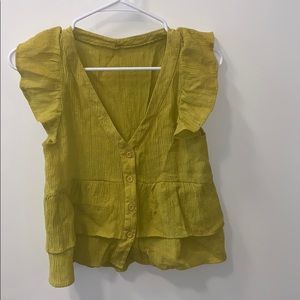 Lime flowy top